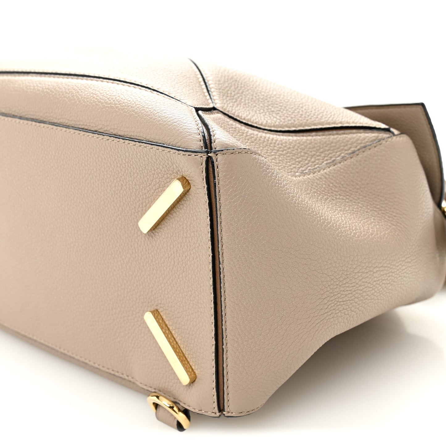 Grained Calfskin Medium Puzzle Bag Sand Mink