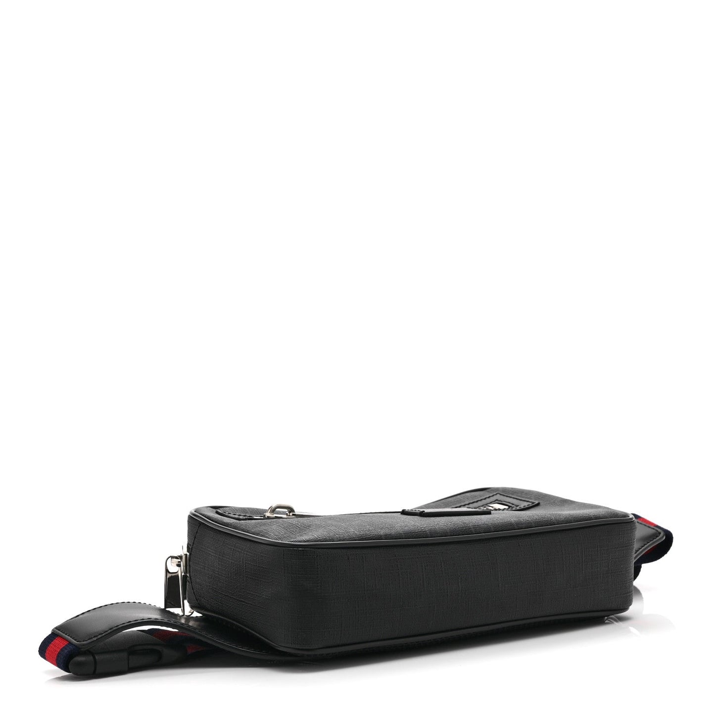 Soft GG Supreme Monogram Web Belt Bag Black Grey