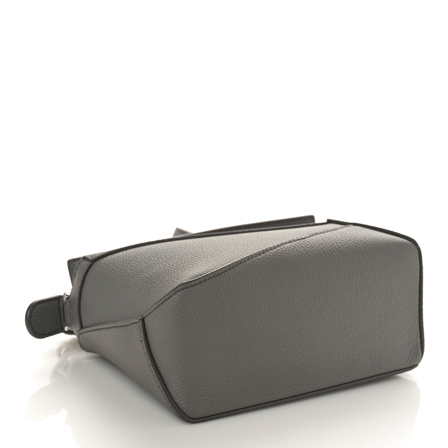Soft Grained Calfskin Mini Puzzle Edge Bag Gunmetal