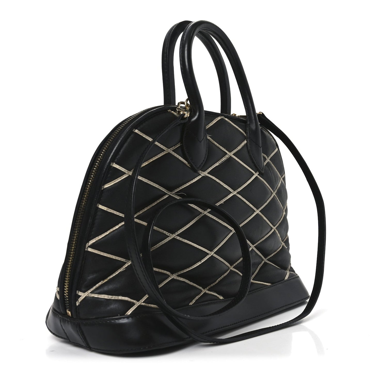 Lambskin Malletage Alma PM Black