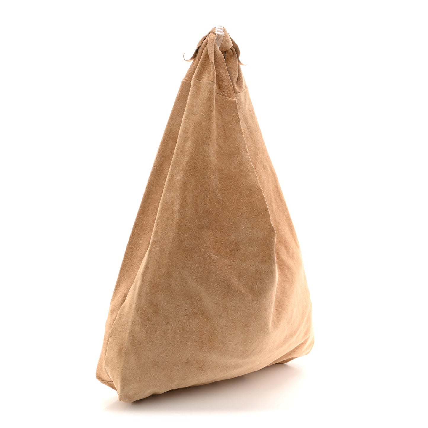 Suede Bindle Bag Warm Beige