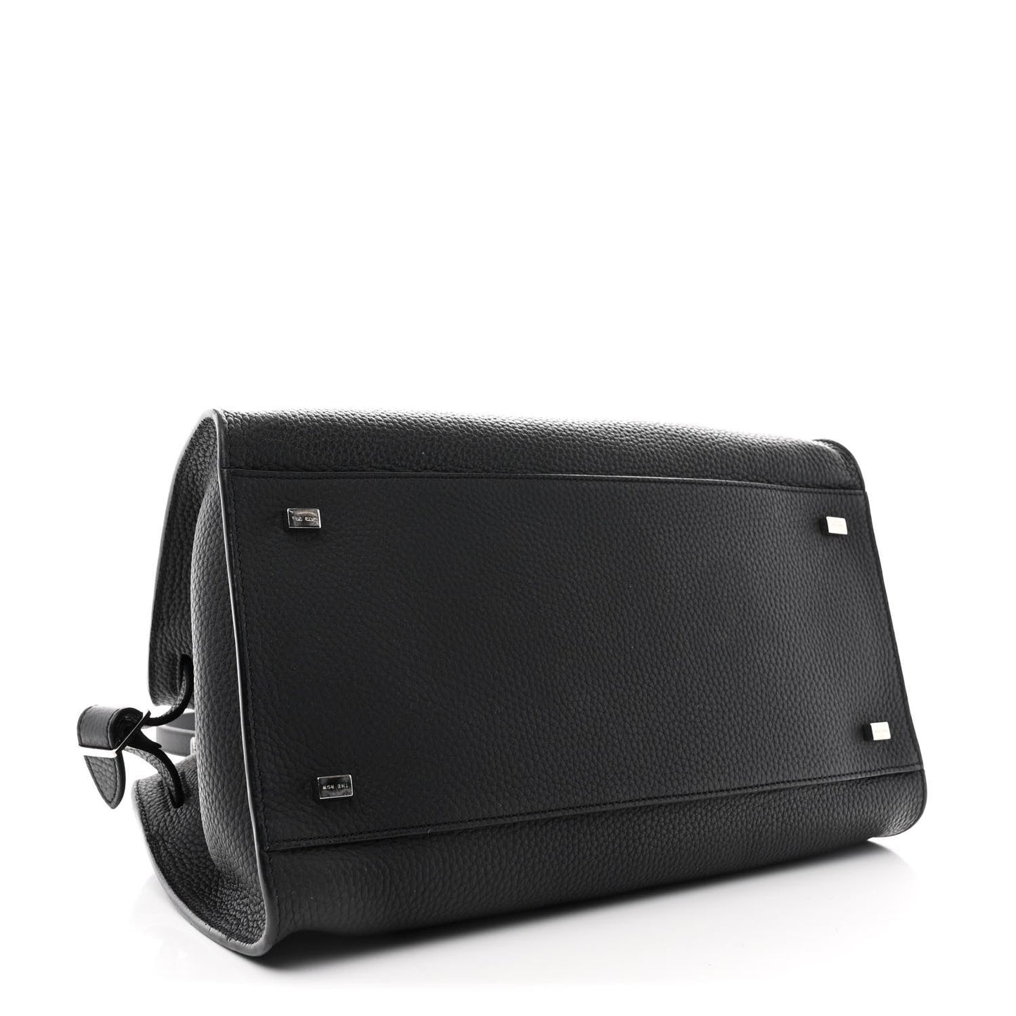 Matte Grained Calfskin Soft Margaux 12 Black