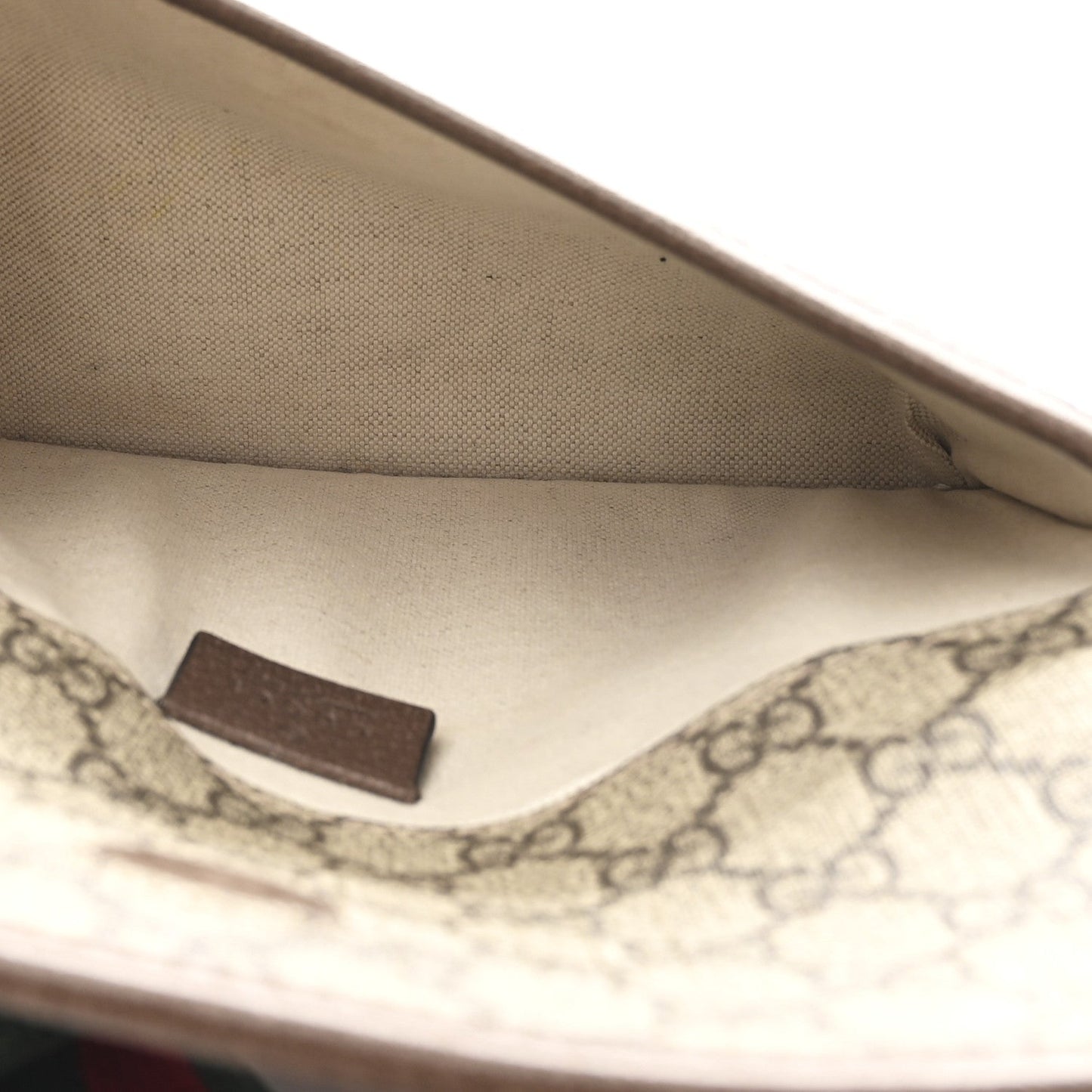 GG Supreme Monogram Neo Vintage Web Belt Bag Brown