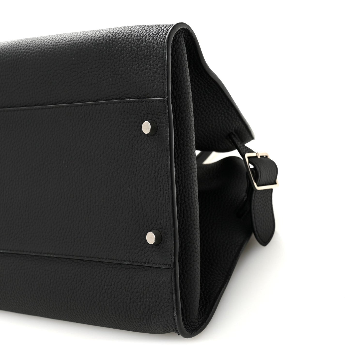 Matte Grained Calfskin EW Margaux Black