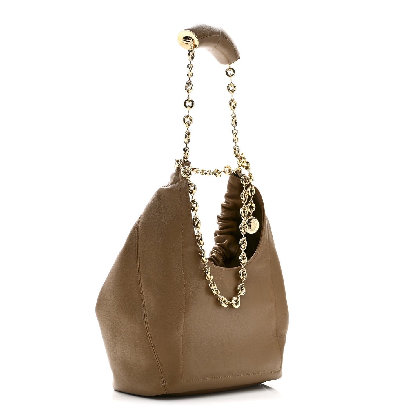 Nappa Small Squeeze Bag Oak