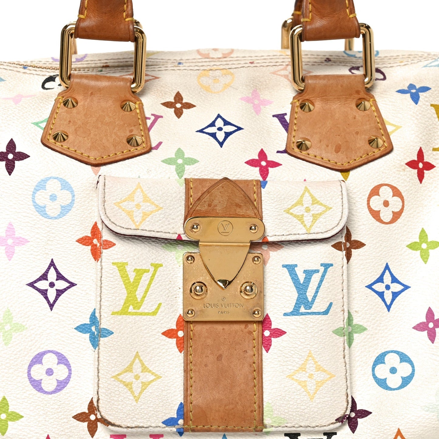 Monogram Multicolor Speedy 30 White