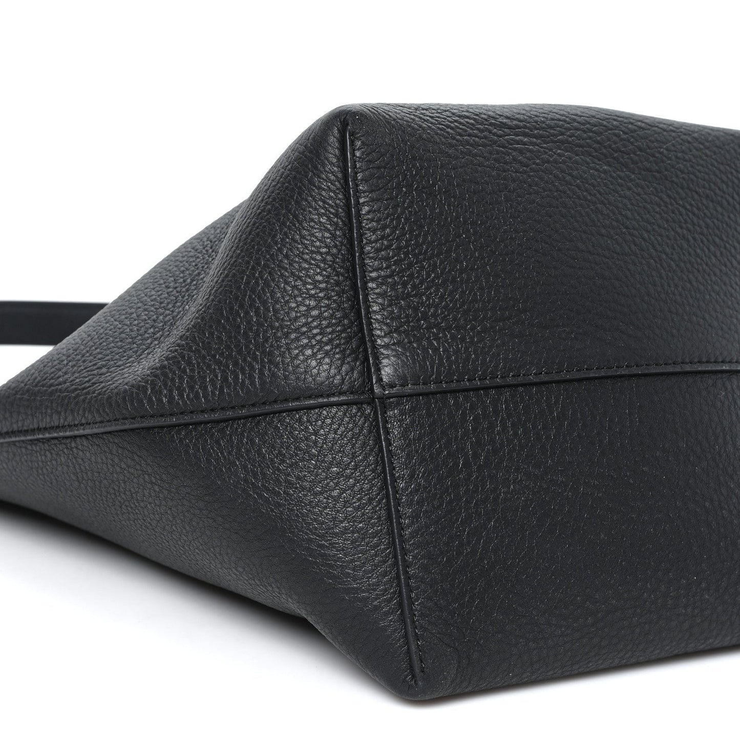 Grained Calfskin Medium N/S Park Tote Black