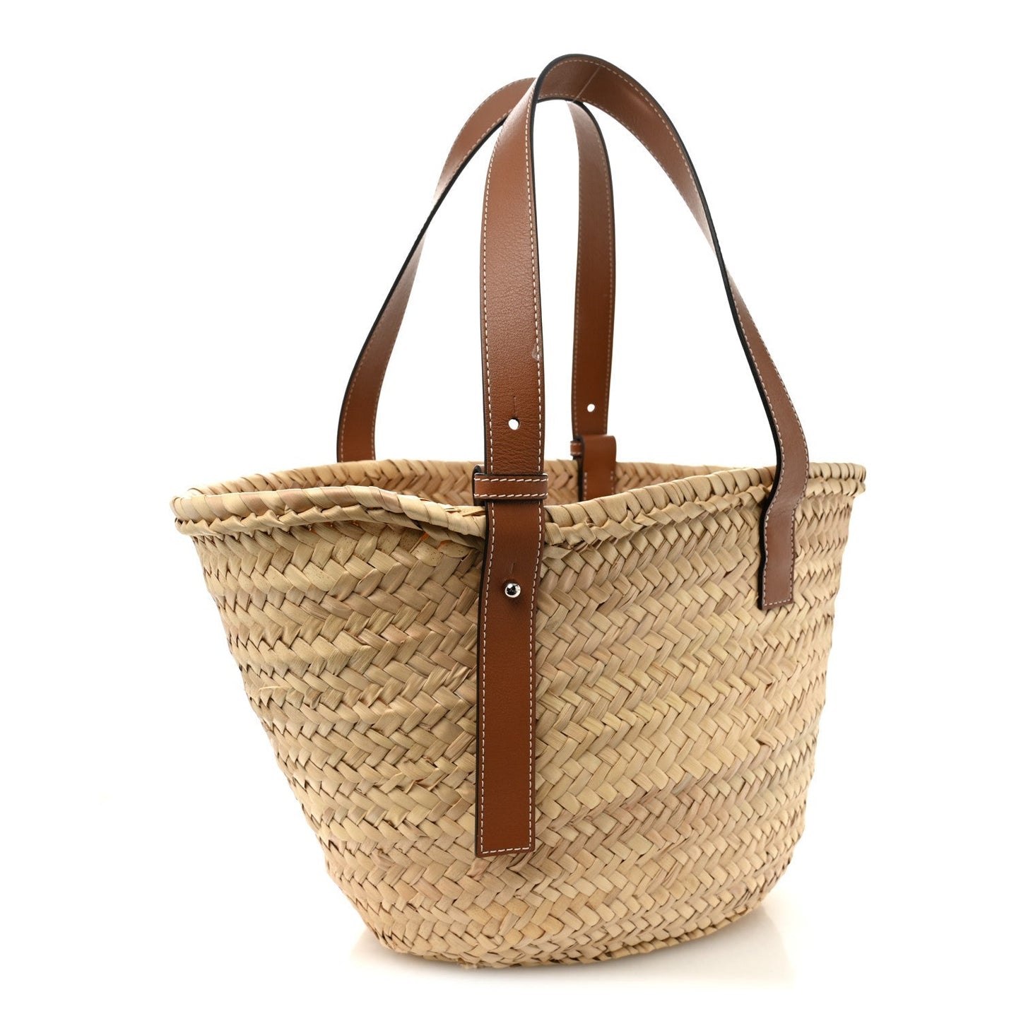 Raffia Basket Tote Bag Natural Tan