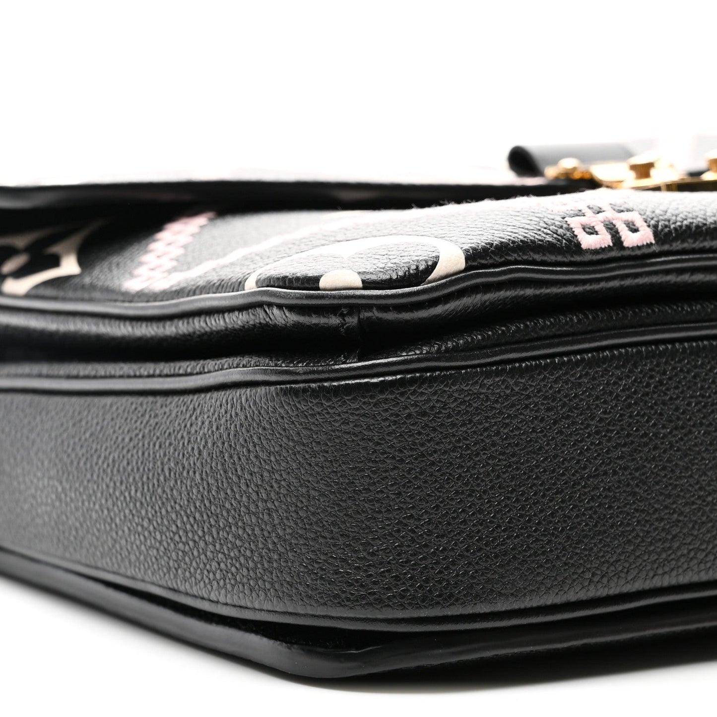 Empreinte Monogram Giant Broderies Pochette Metis Black