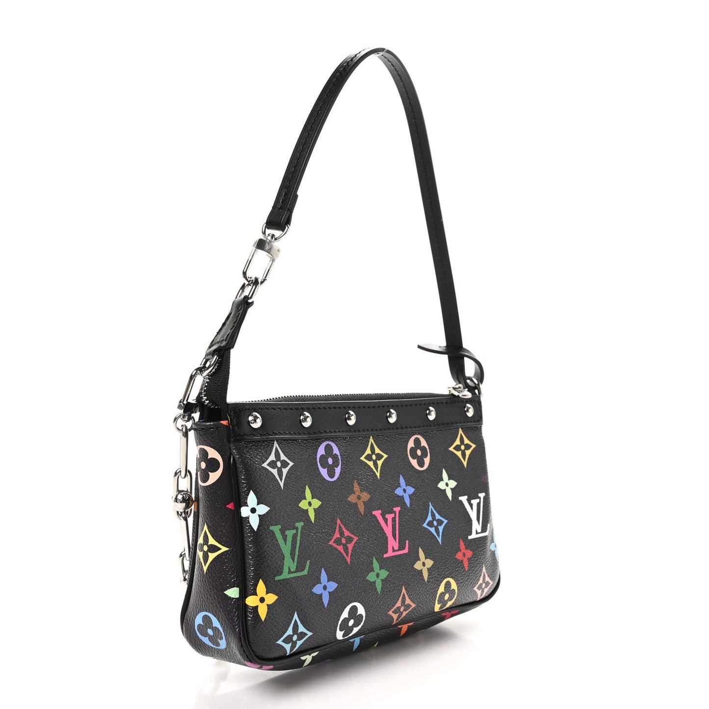 LV X TM Monogram Multicolor Pochette Accessories Black