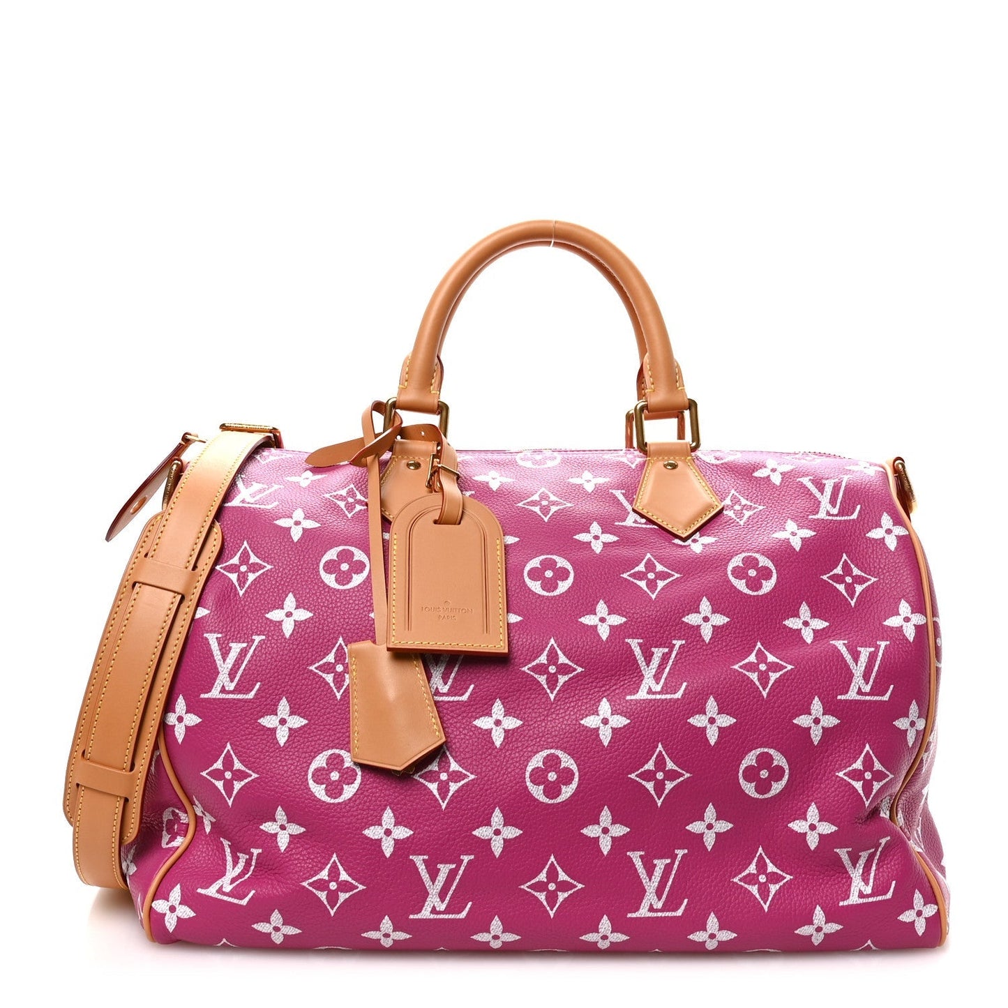 Calfskin Monogram Speedy P9 Bandouliere 40 Agate
