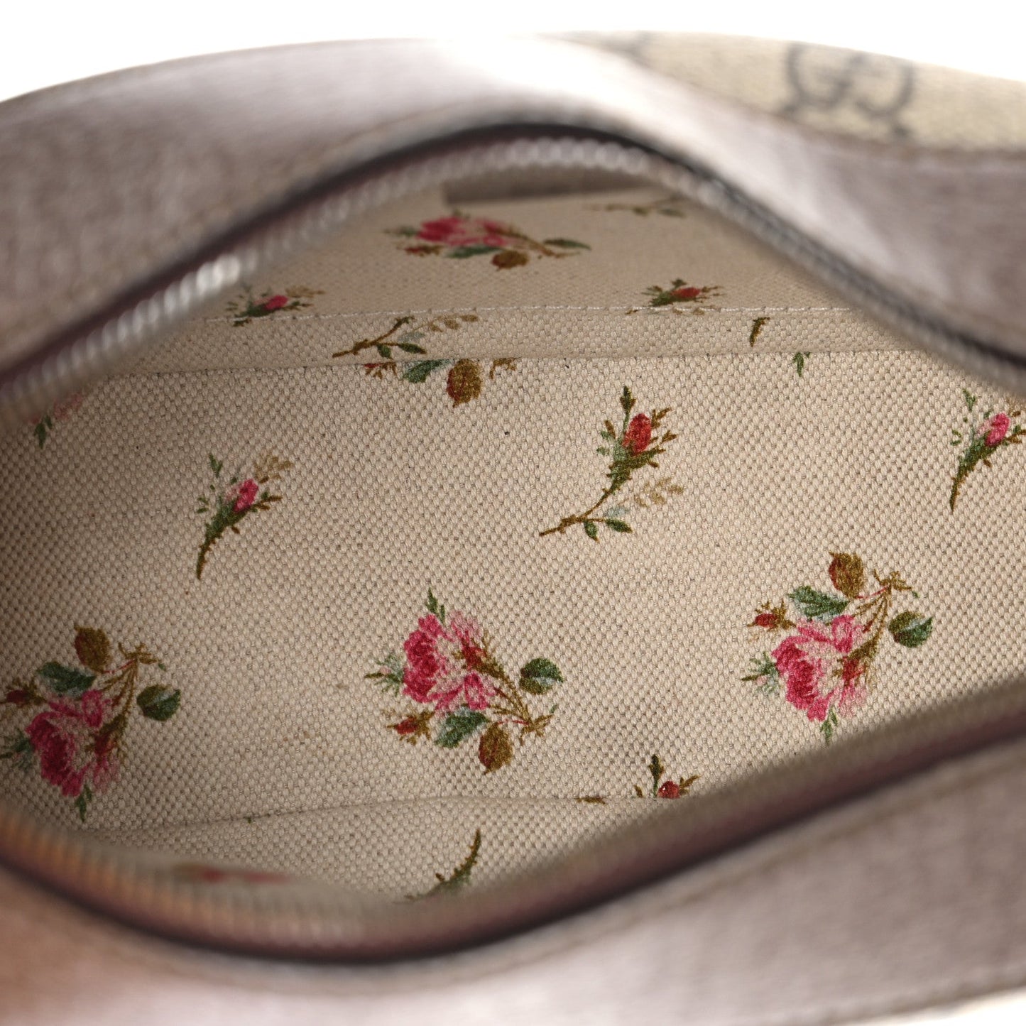 GG Supreme Monogram Web Neo Vintage Shoulder Bag Beige New Acero Crop