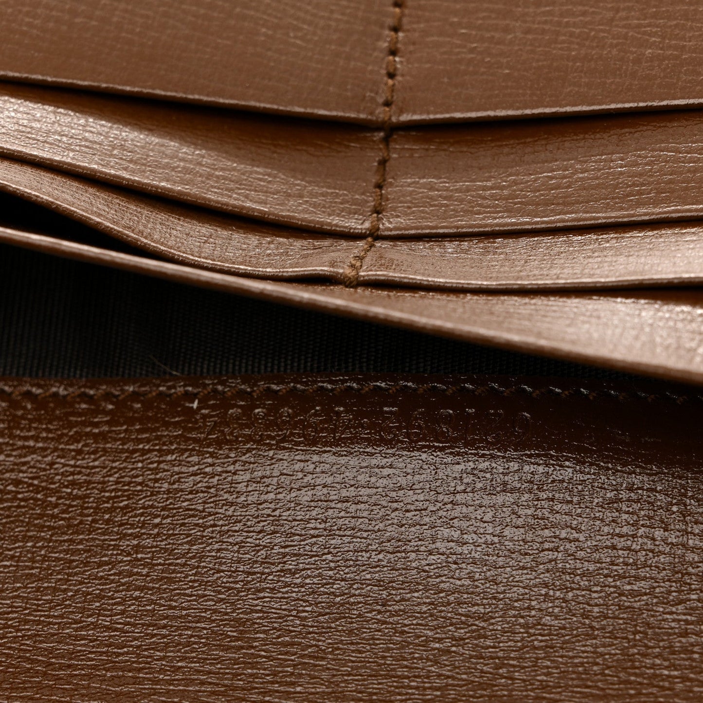 GG Supreme Monogram Azalea Calfskin Horsebit 1955 Wallet On Chain Beige Ebony Brown Sugar