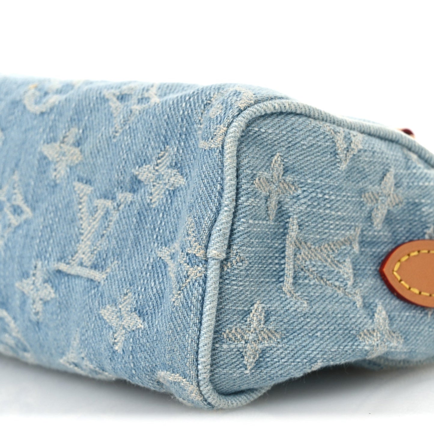 Monogram Denim Nano Speedy Sky Blue
