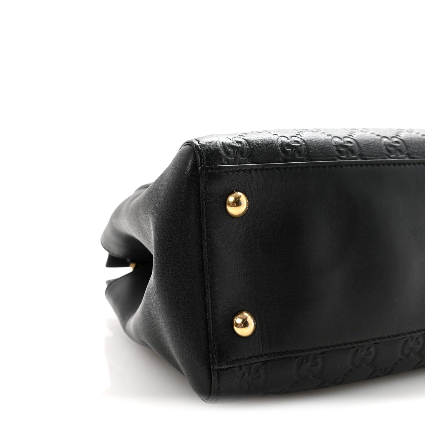 Guccissima Signature Medium Shoulder Tote Bag Black