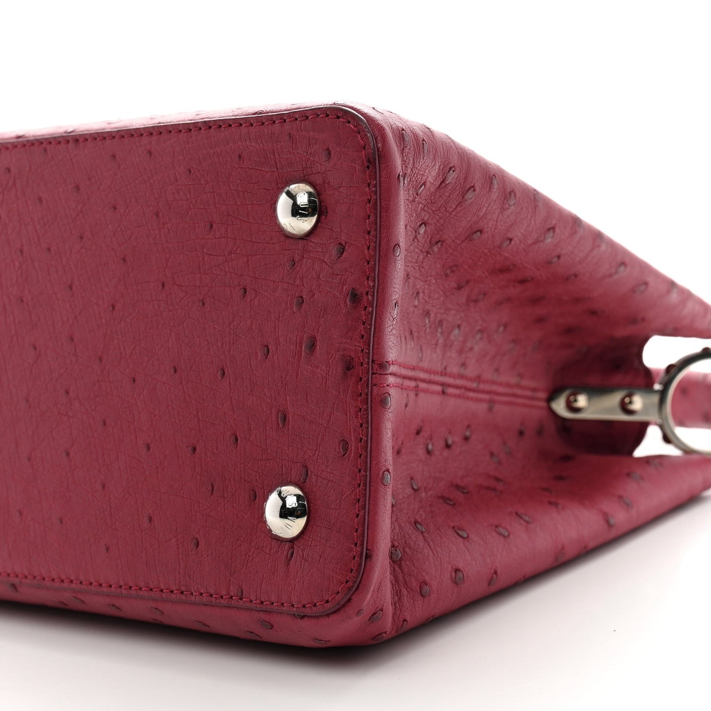 Ostrich Capucines MM Fuchsia