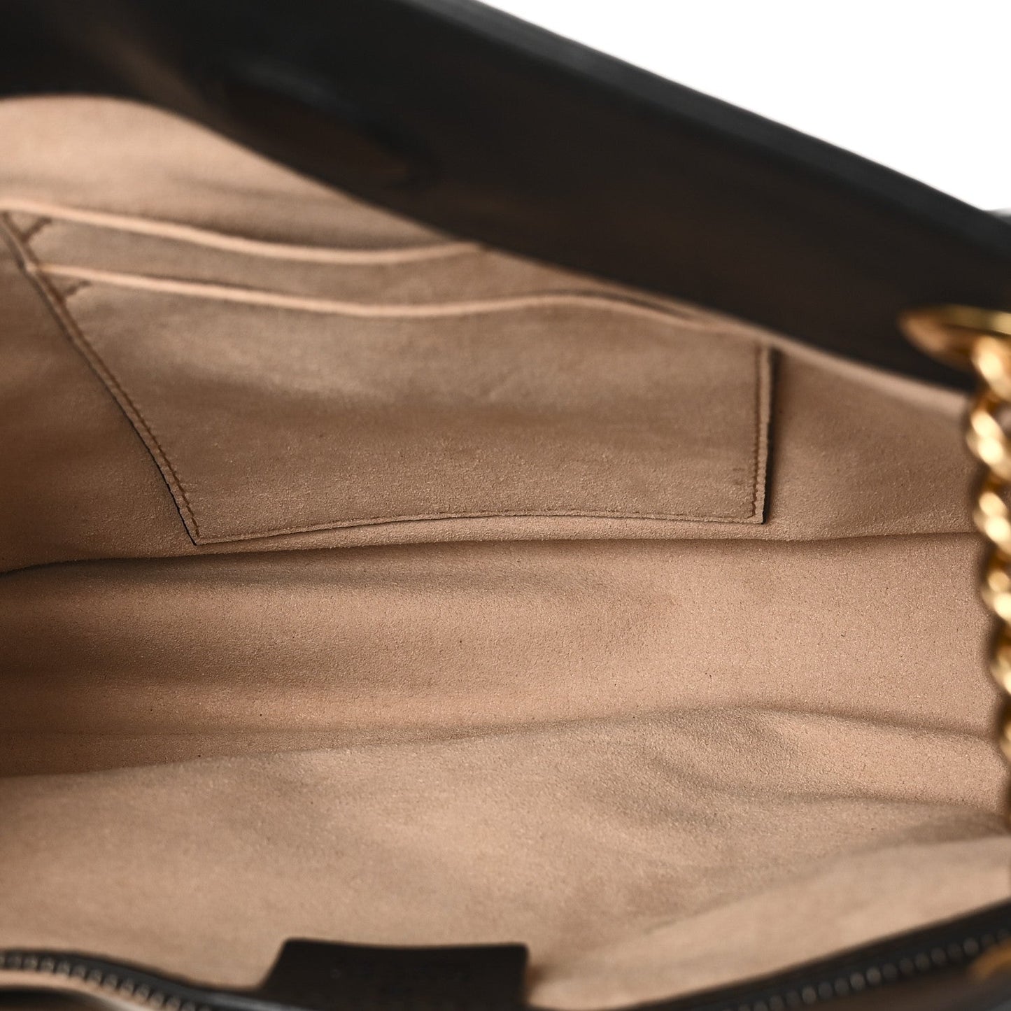 Calfskin Matelasse Medium GG Marmont Open Top Shoulder Bag Black