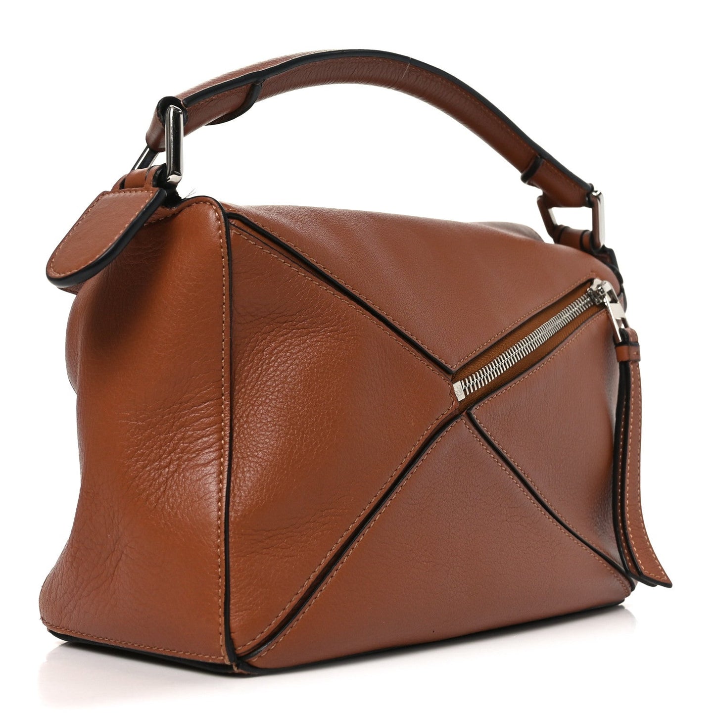 Calfskin Small Puzzle Bag Tan