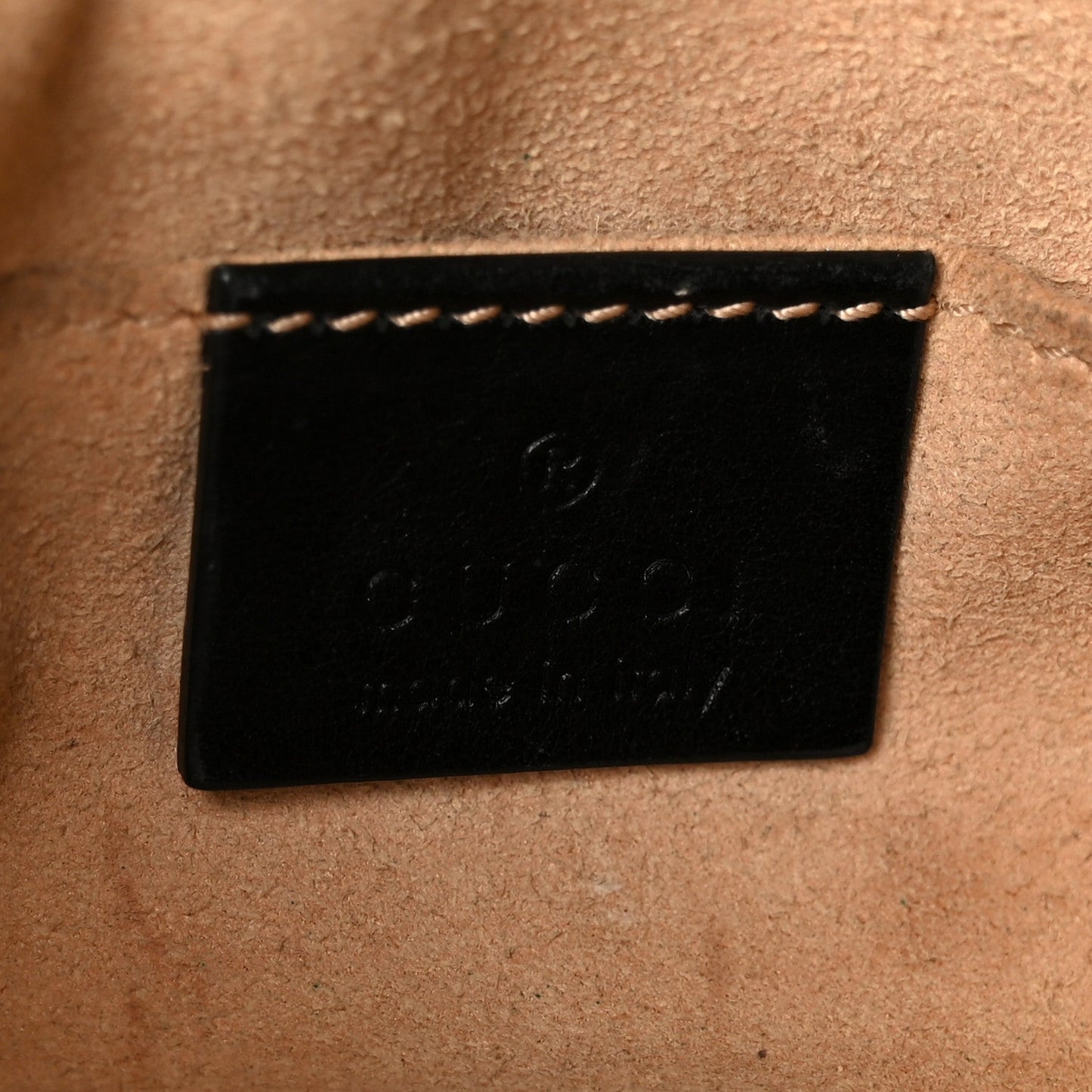 Calfskin Matelasse Mini GG Marmont Chain Shoulder Bag Black