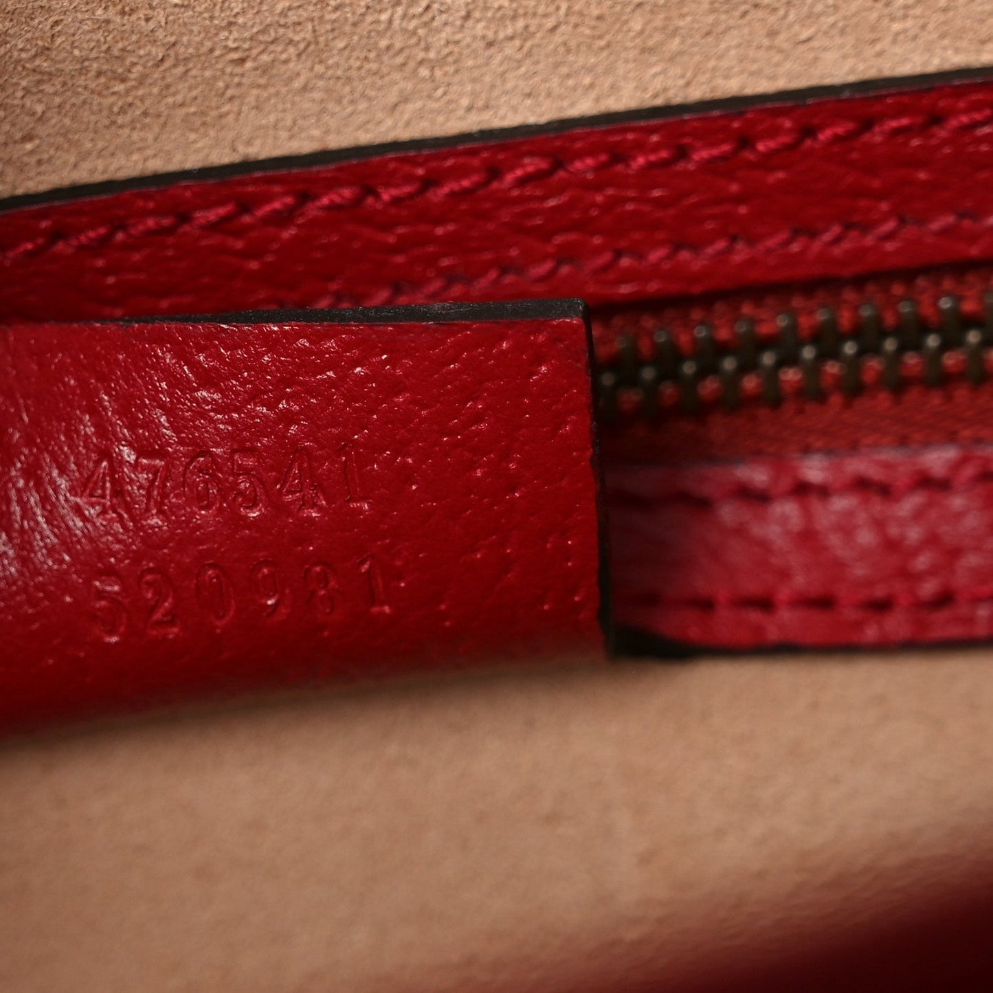 GG Supreme Monogram Small Queen Margaret Top Handle Bag Red