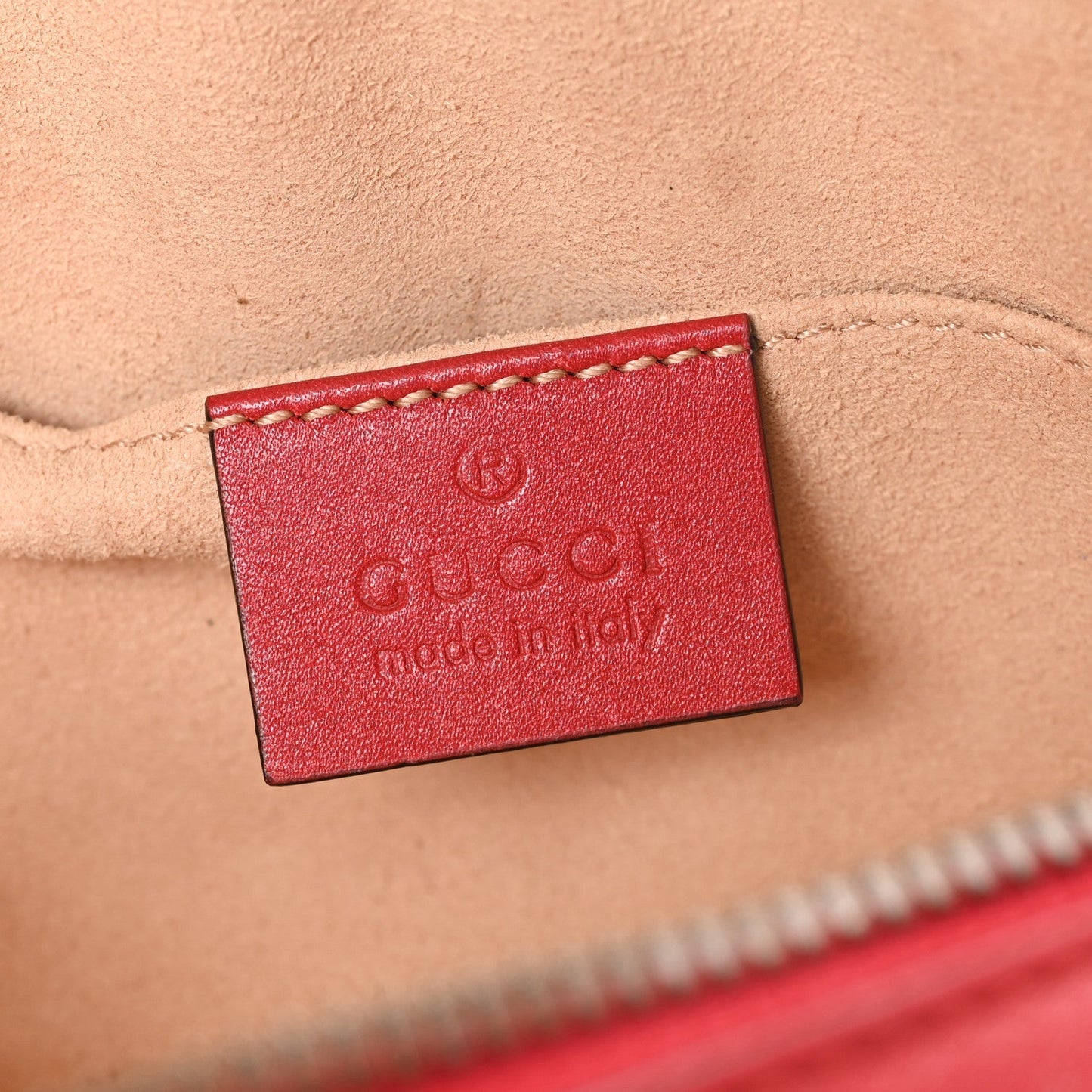 Calfskin Matelasse GG Marmont Belt Bag 75 30 Hibiscus Red