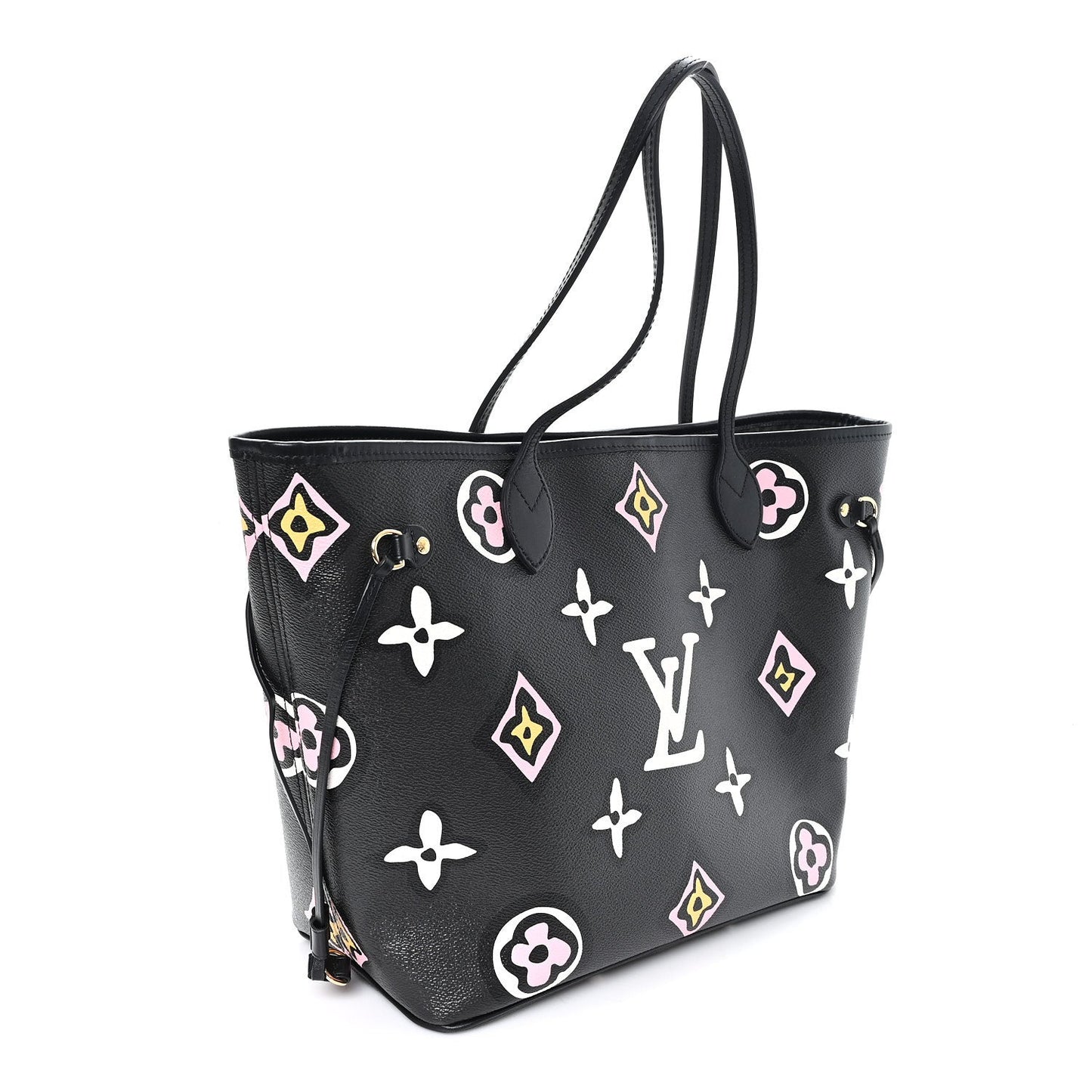 Monogram Giant Wild at Heart Neverfull MM Black