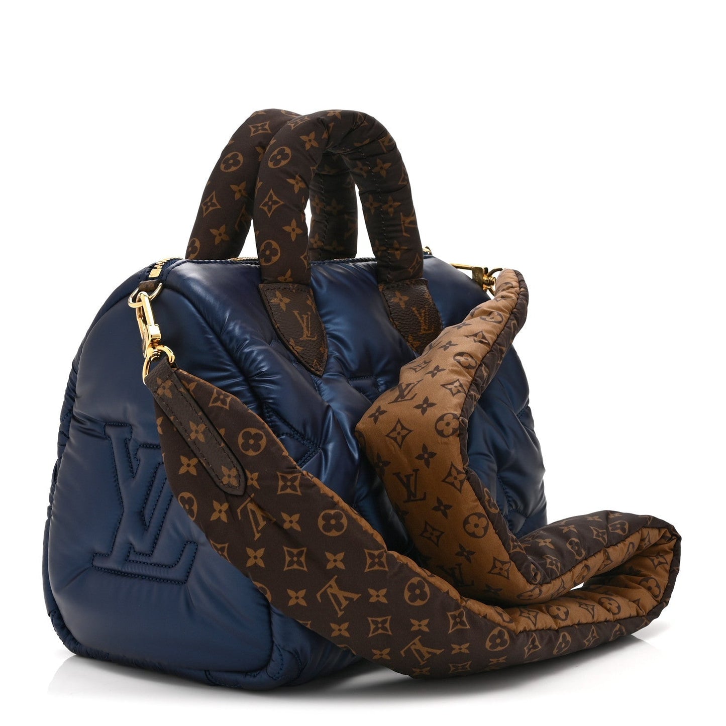Econyl Mini Monogram Pillow Speedy Bandouliere 25 Navy