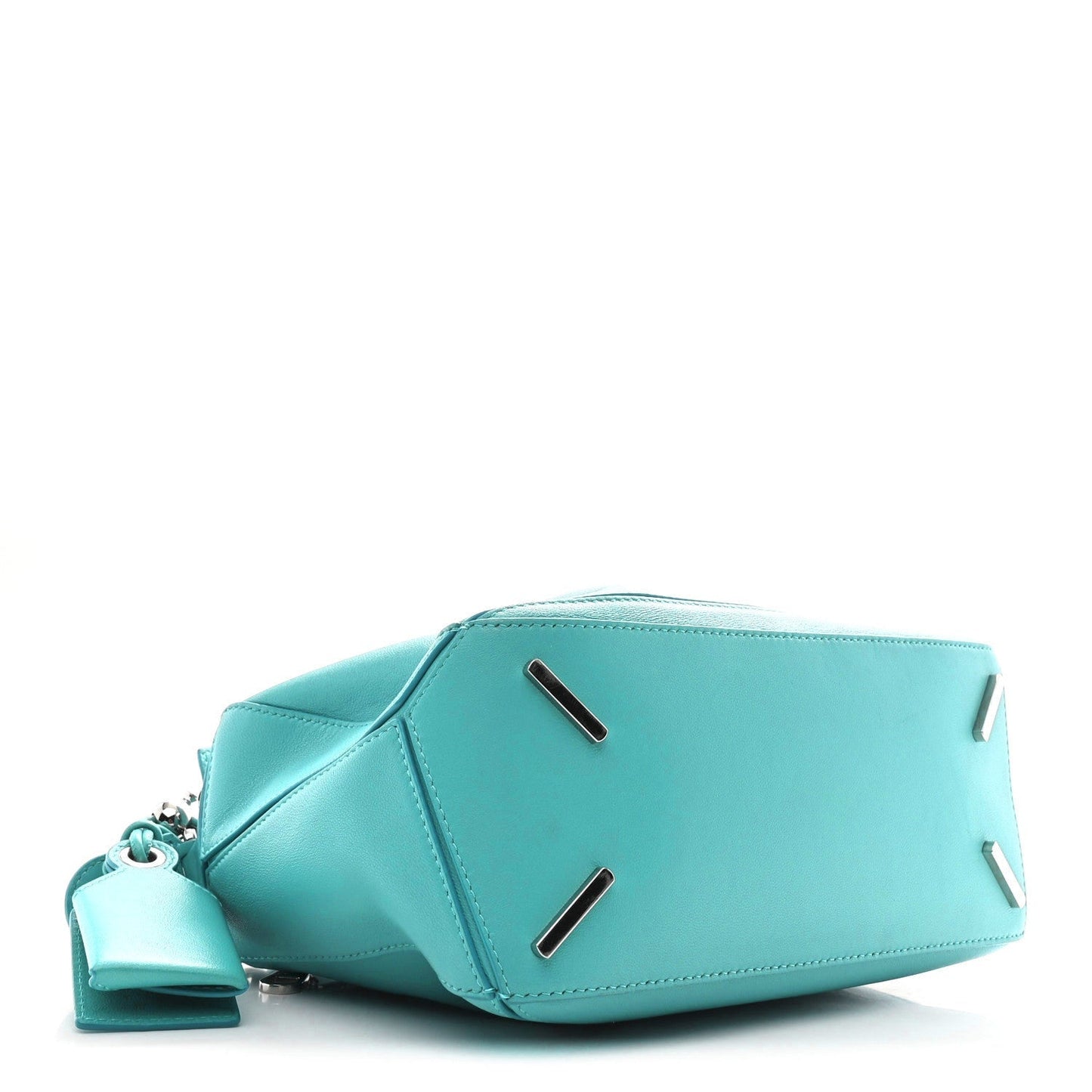 Nappa Lambskin Small Featherlight Puzzle Bag Aquamarine