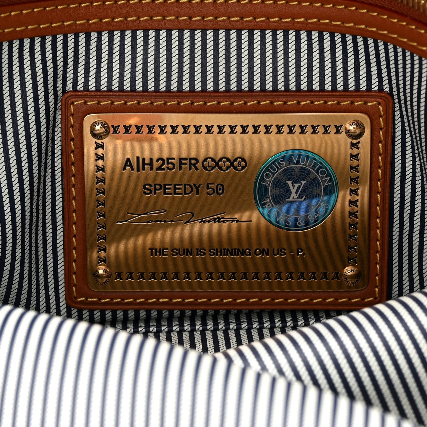 Calfskin Monogram Speedy P9 Bandouliere 50 Indigo