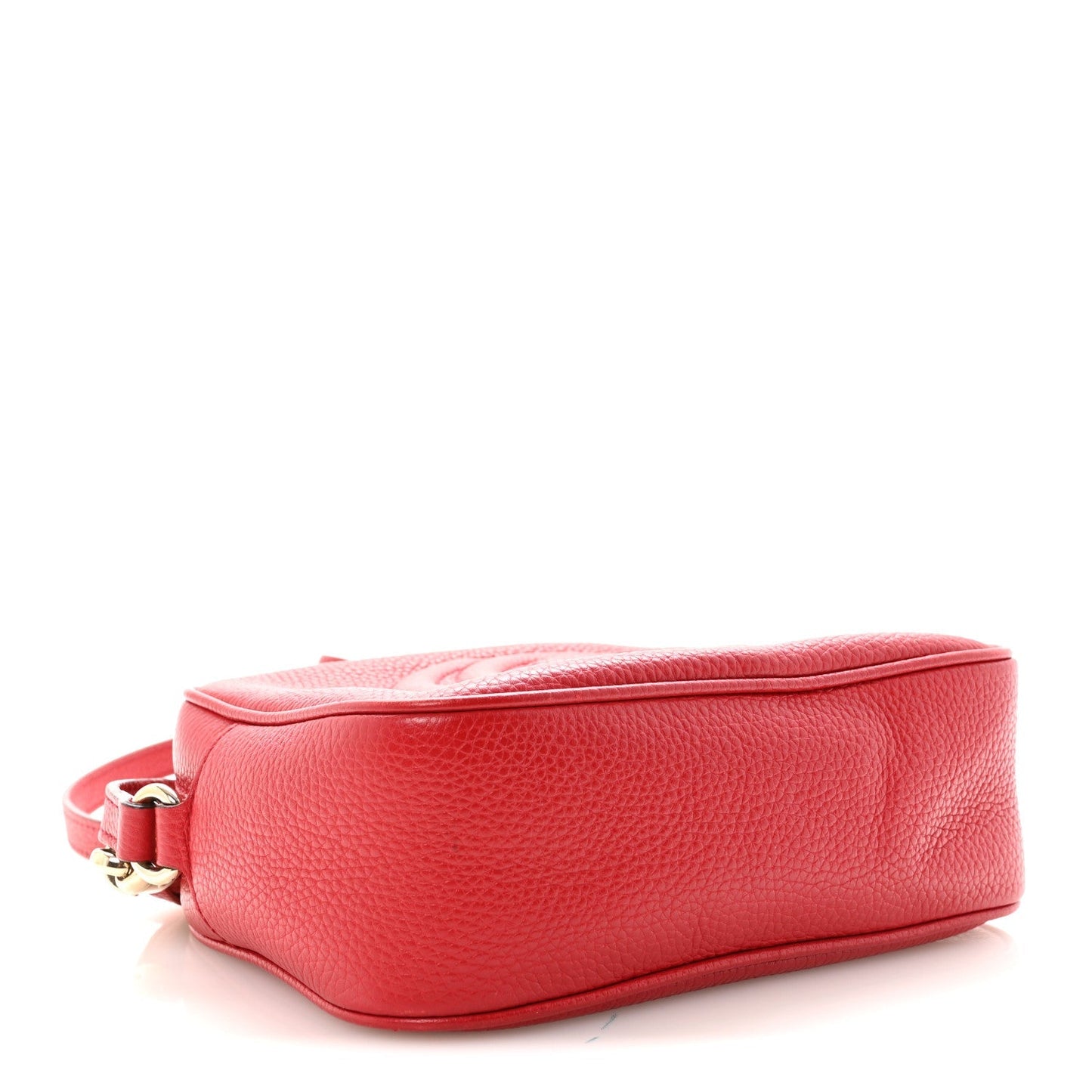 Pebbled Calfskin Small Soho Disco Bag Tabasco Red