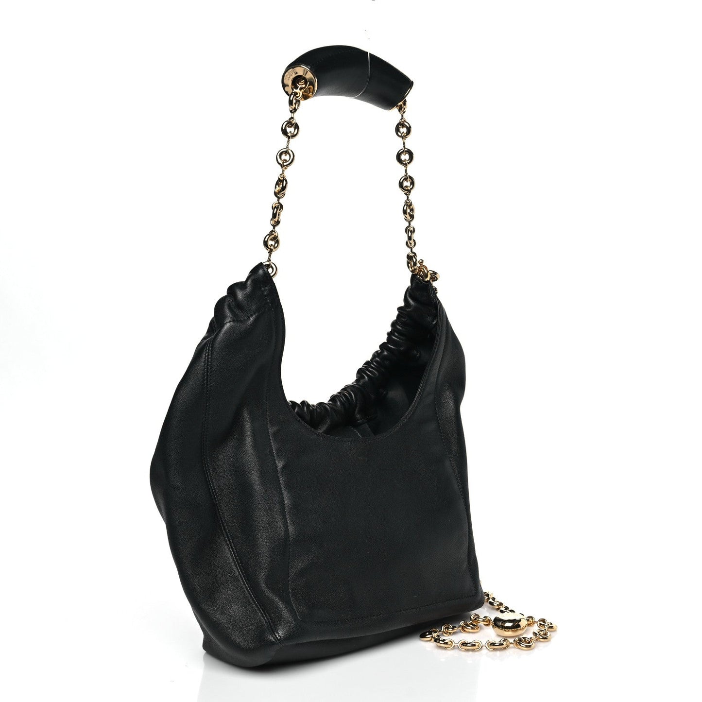 Nappa Small Squeeze Bag Black
