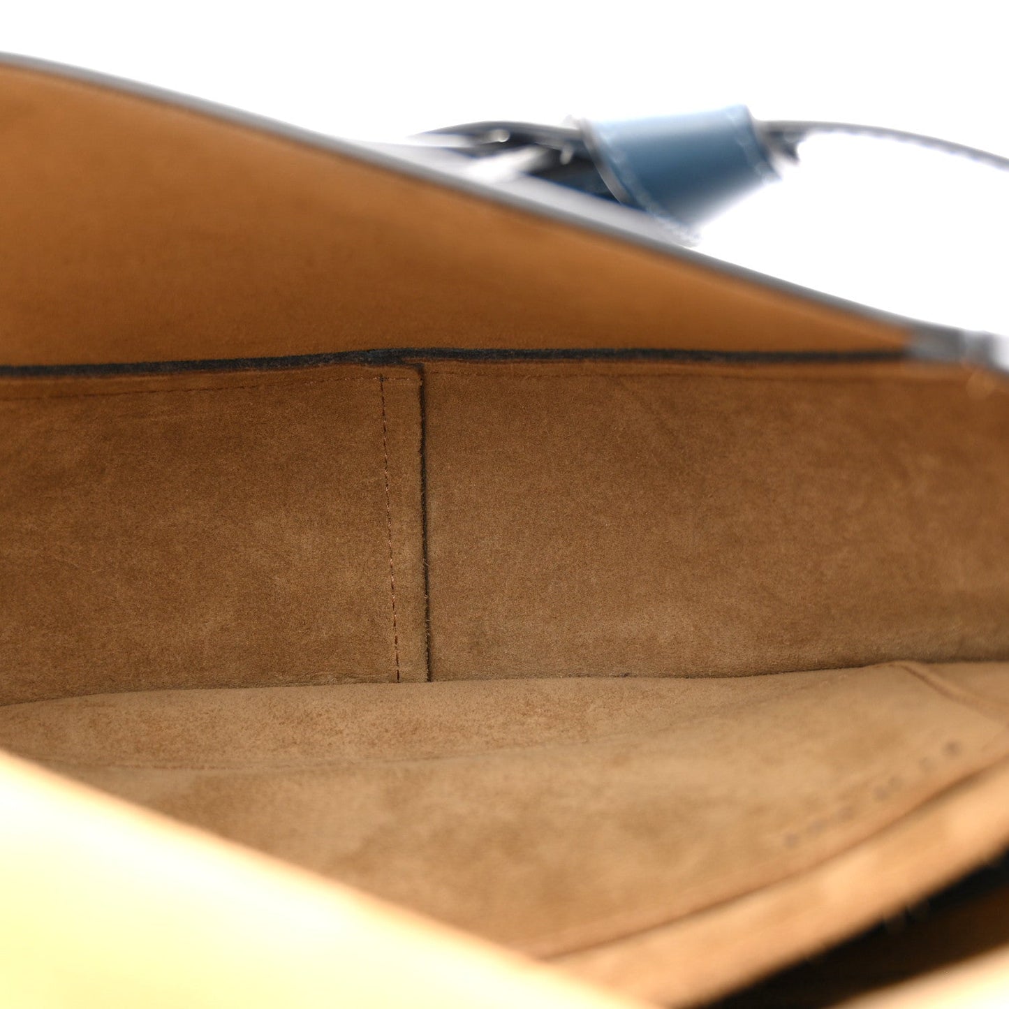Calfskin Jacquard Small Gate Dual Bag Onyx Blue