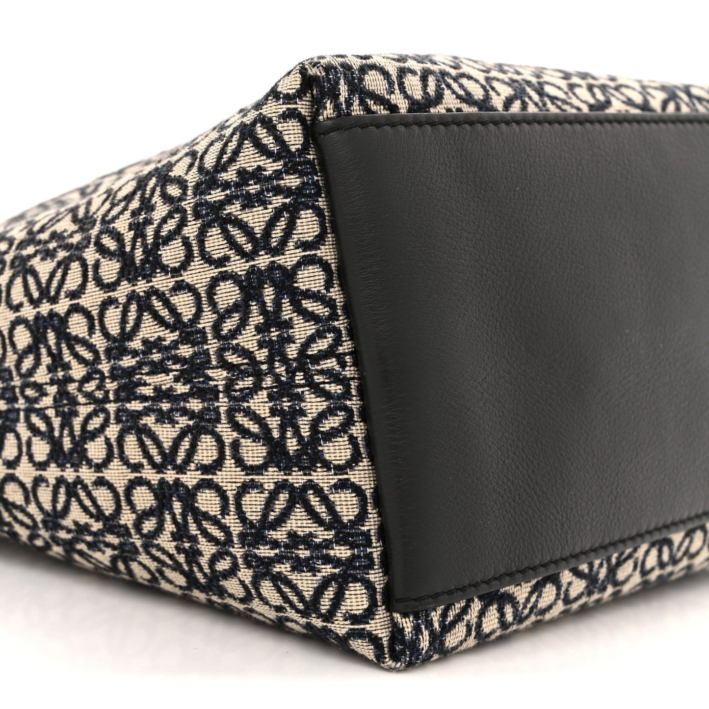 Jacquard Anagram Calfskin Small Cubi Bag Navy Black