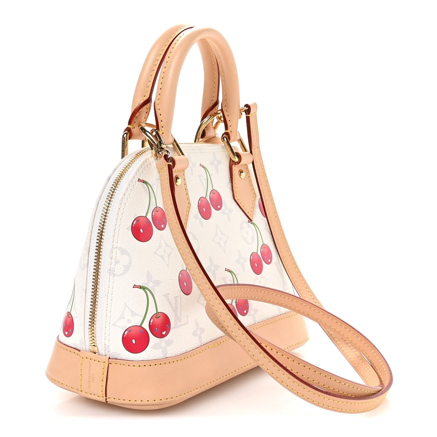 LV X TM Monogram Cerises Alma BB White