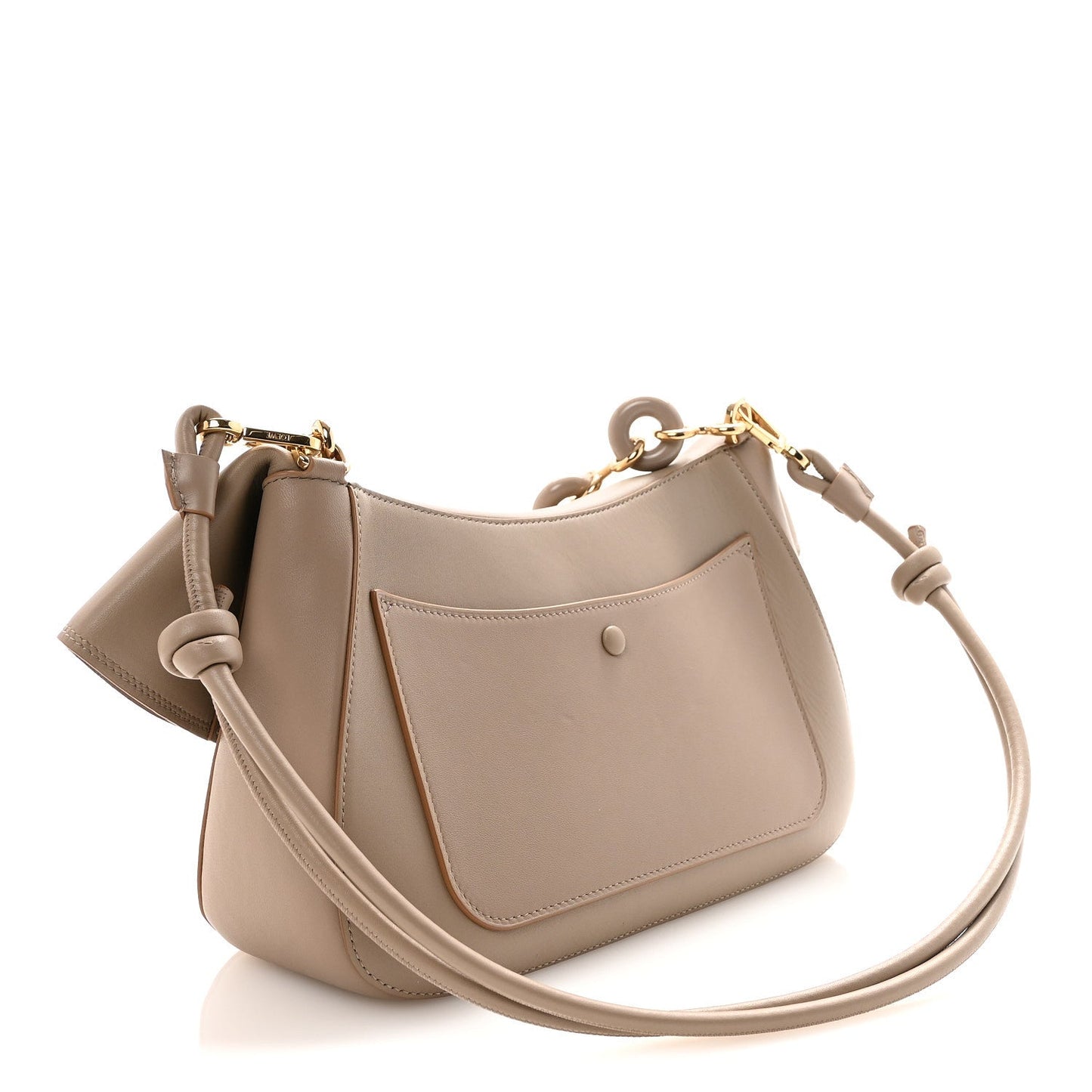 Smooth Calfskin Donut Chain Medium Ola Shoulder Bag Sand