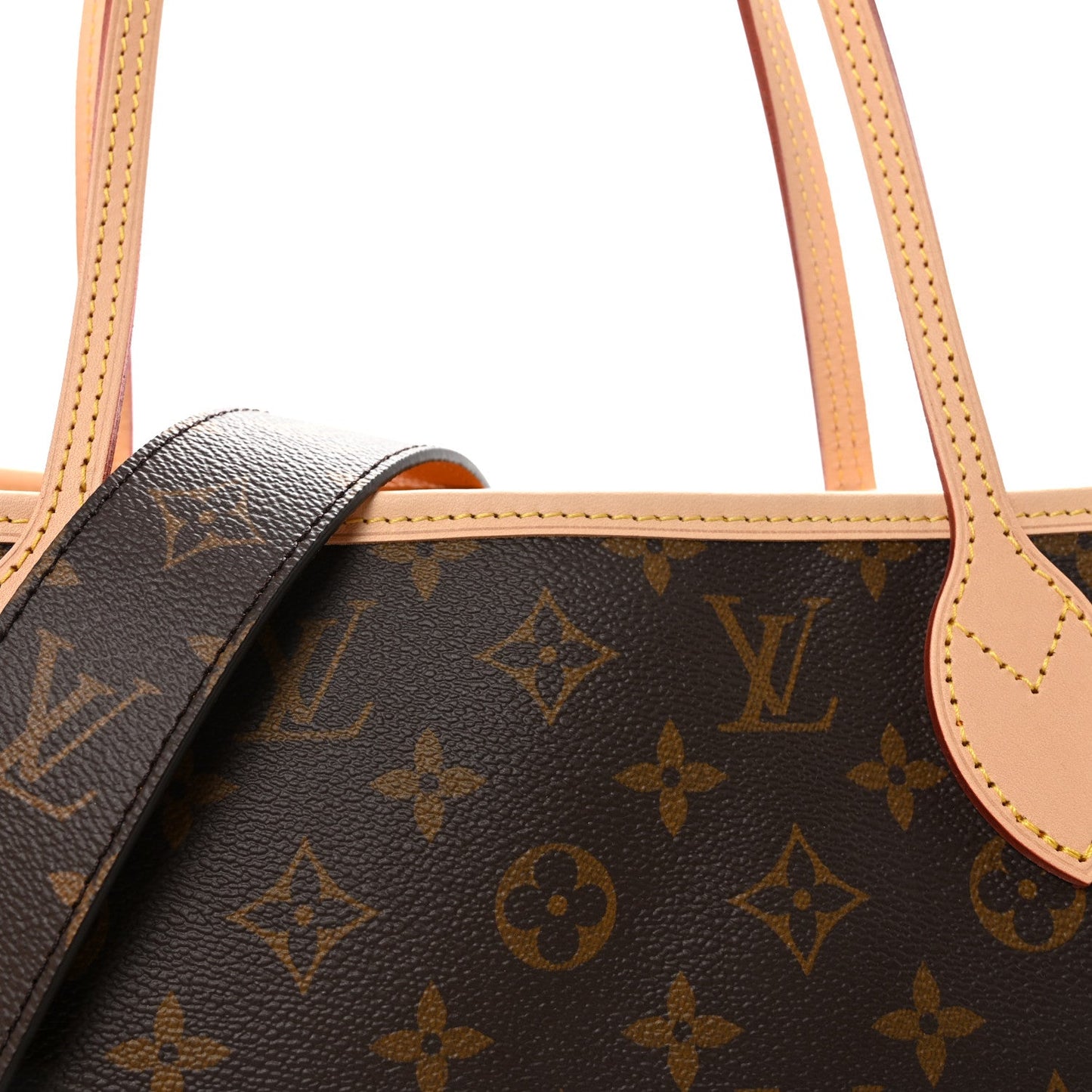 Monogram Inside Out Neverfull Bandouliere MM Jaune Safran