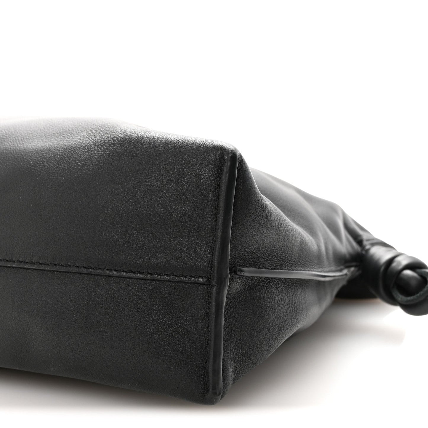 Nappa Medium Flamenco Knot Bag Black