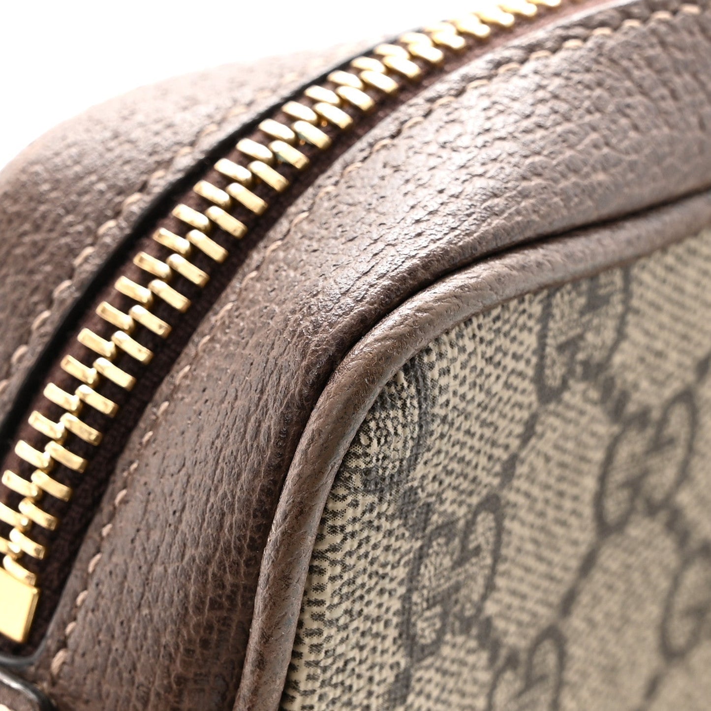 GG Supreme Monogram Web Mini Ophidia Shoulder Bag Brown