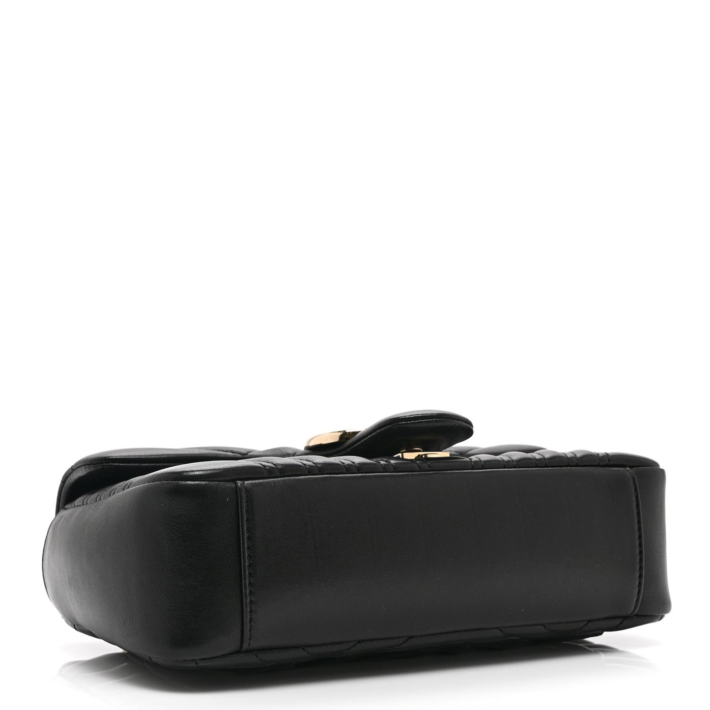 Lambskin Matelasse Medium GG Marmont Shoulder Bag Black