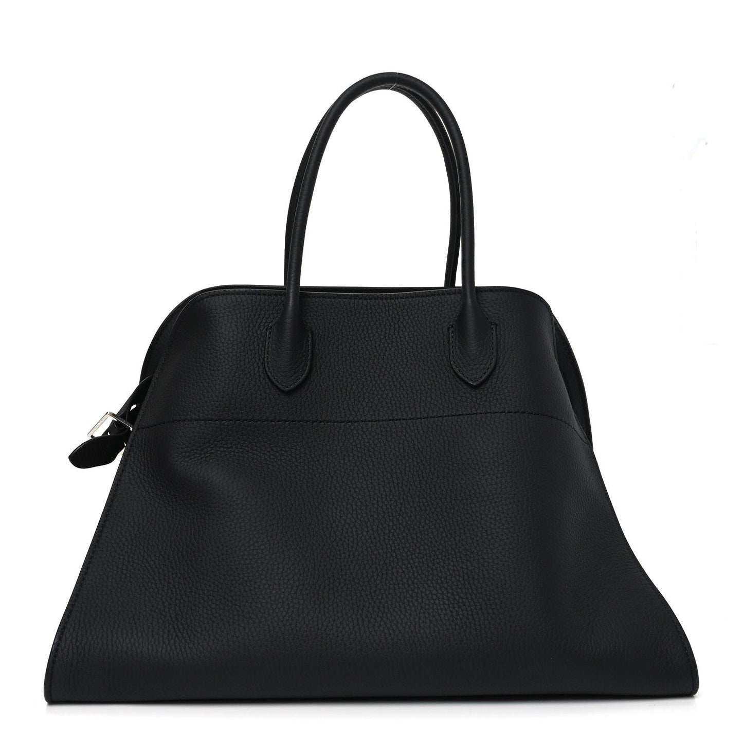 Matte Grained Calfskin Soft Margaux 15 Black