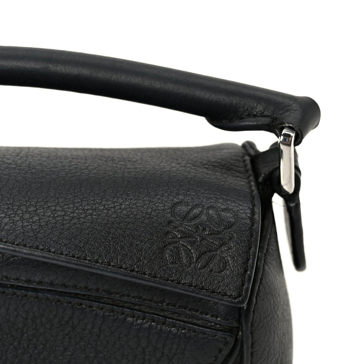Calfskin Mini Puzzle Bag Black