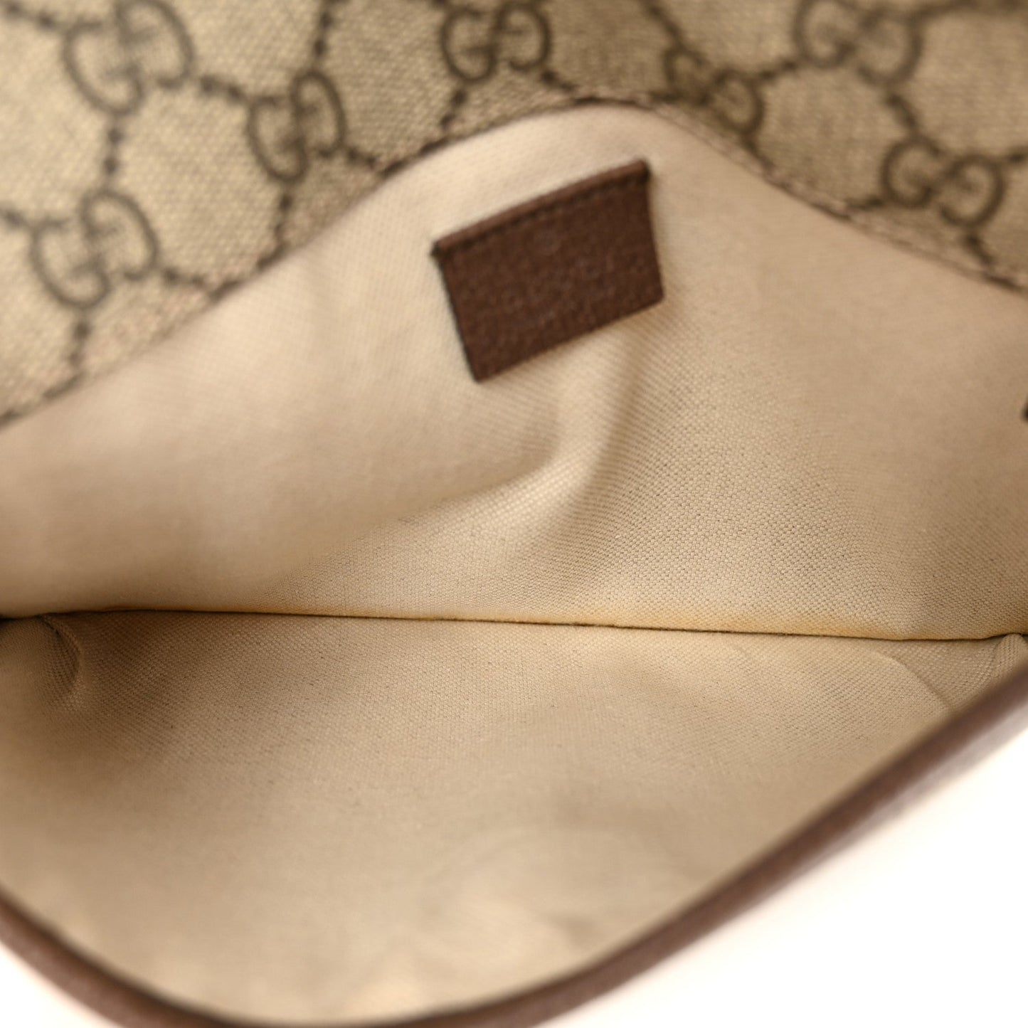 GG Supreme Monogram Neo Vintage Web Belt Bag Brown