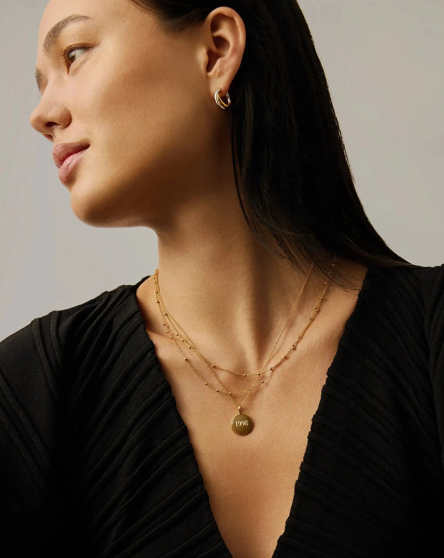 Engravable Round Necklace