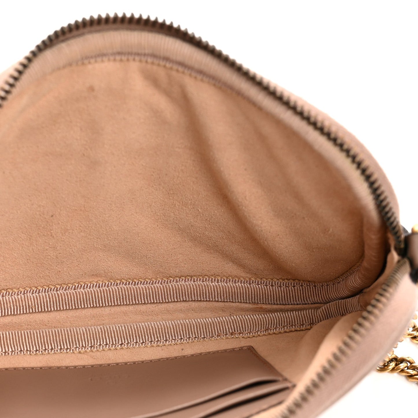 Calfskin Matelasse Mini GG Marmont Chain Crossbody Bag Porcelain Rose