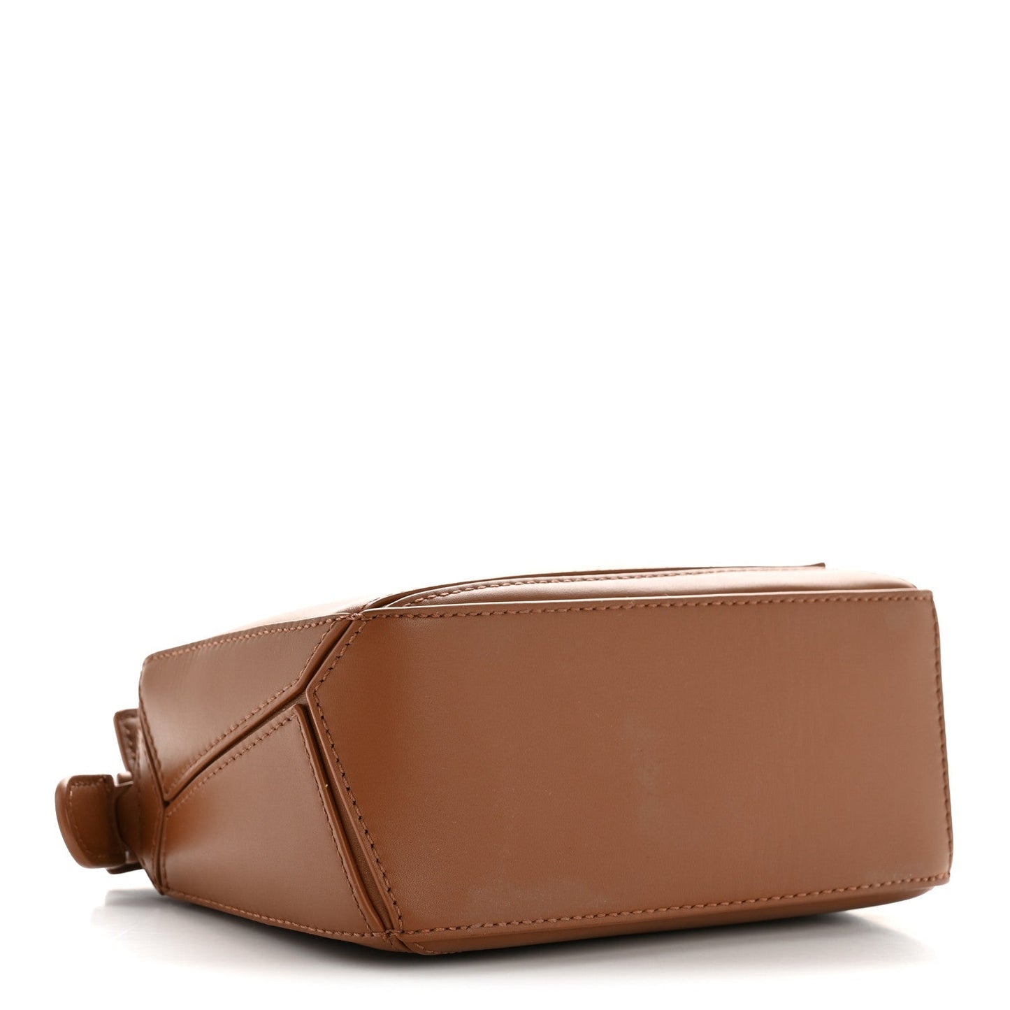 Satin Calfskin Mini Puzzle Bag Pecan
