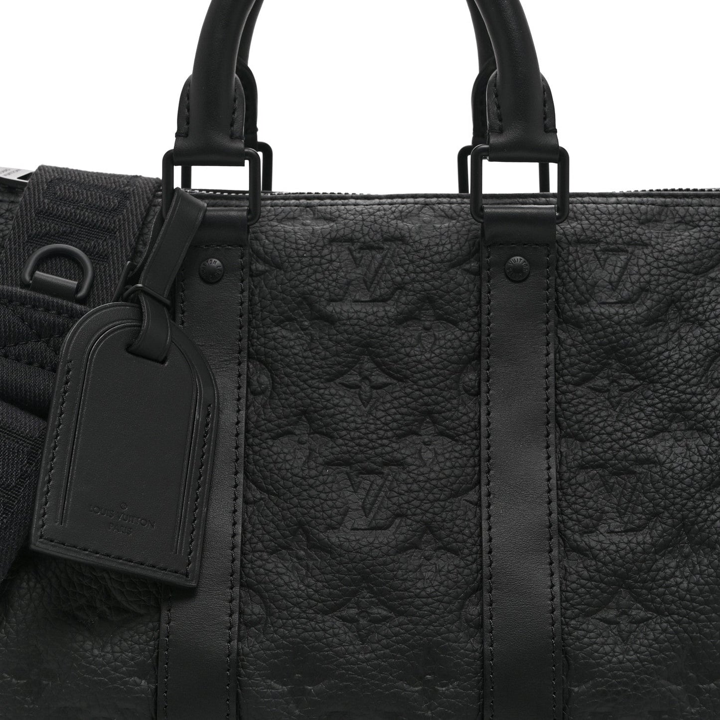Monogram Taurillon Keepall Bandouliere 35 Black