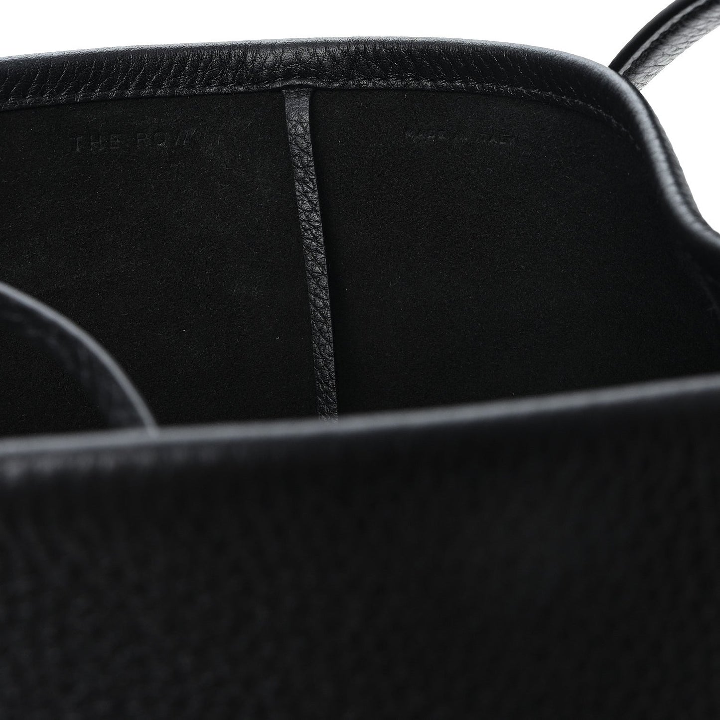 Grained Calfskin Medium N/S Park Tote Black