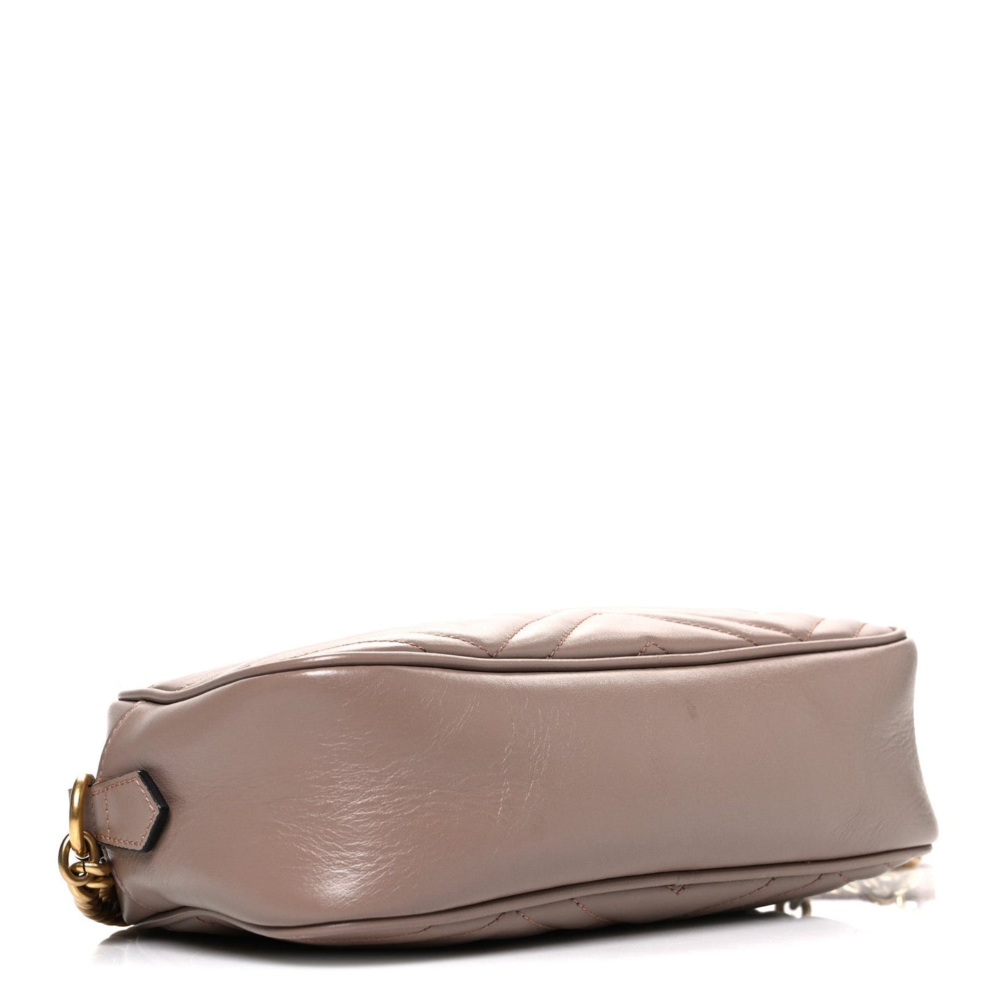 Calfskin Matelasse Small GG Marmont Chain Shoulder Bag Porcelain Rose