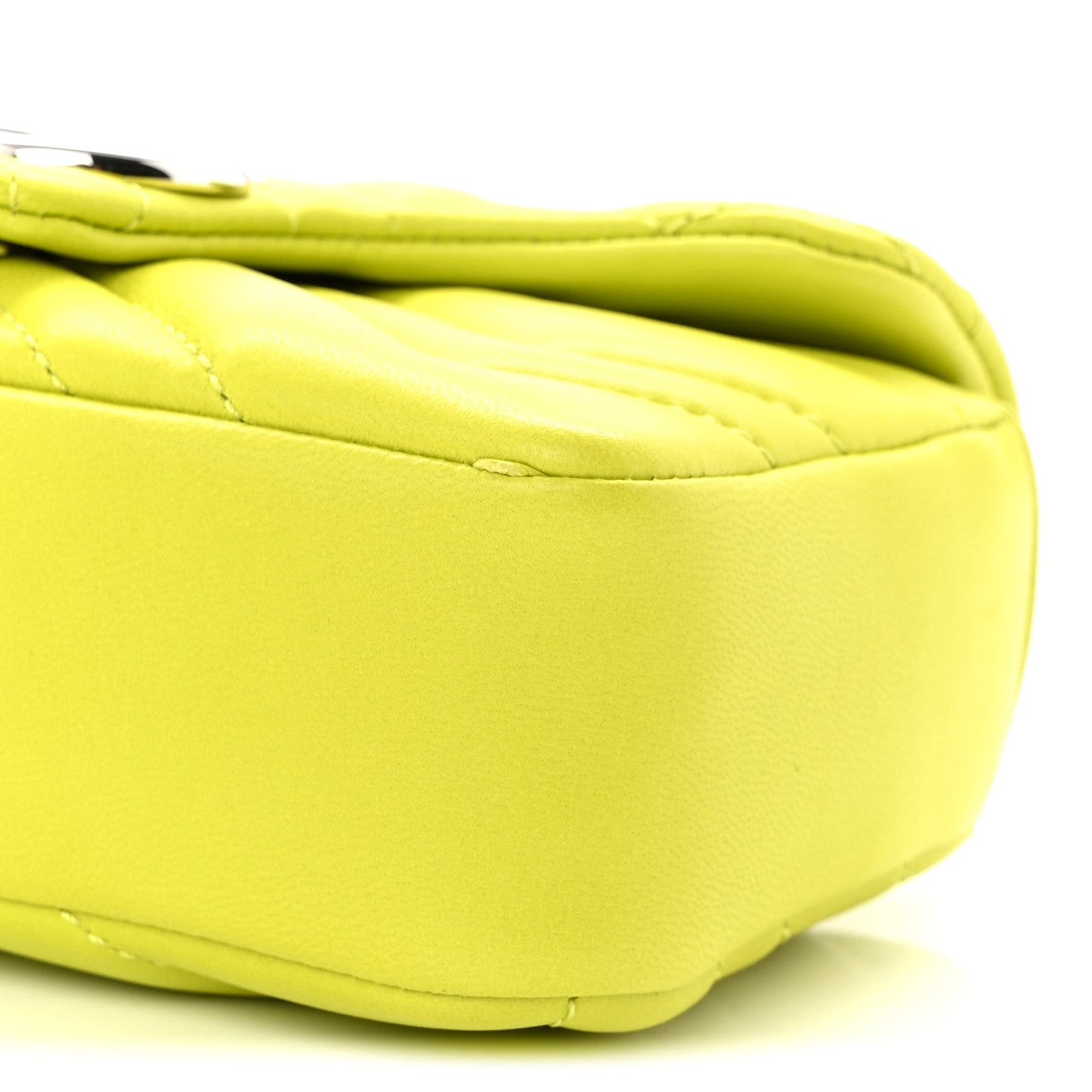 Lambskin Matelasse Mini GG Marmont Shoulder Bag Firefly