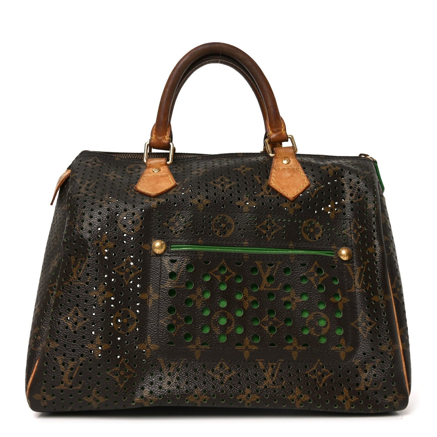 Monogram Perforated Speedy 30 Green